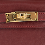 Hermès Kelly II Sellier Mini Rouge H Madame Leather Gold Hardware