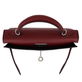 Hermès Kelly II Sellier Mini HSS Rouge H Chèvre Leather Palladium Hardware