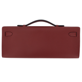 Hermès Kelly Cut Rouge H Epsom Leather Palladium Hardware