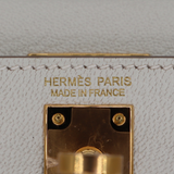Hermès Kelly II Sellier Mini Mushroom Chèvre Leather Gold Hardware