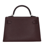 Hermès Kelly II Sellier Mini Rouge Sellier Chèvre Leather Palladium Hardware