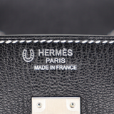 Hermès 25cm Birkin HSS Black Chèvre Leather with Brushed Palladium Hardware