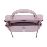 Hermès 28cm Kelly Retourne Mauve Pale Clemence Leather Palladium Hardware