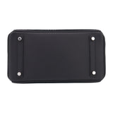 Herm�s 30cm Birkin Black C√¥te √† C√¥te Tuffetage Caban Swift Leather Palladium Hardware