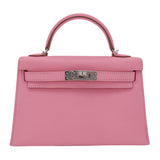 Herm�s Kelly Mini II Rose Confetti Ch√®vre Leather PHW