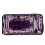 Hermès 30cm Birkin Amethyst Shiny Niloticus Crocodile Gold Hardware