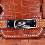 Hermès 25cm Birkin Fauve Matte Niloticus Crocodile Palladium Hardware