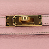 Hermès Kelly II Sellier Mini HSS Rose Sakura Chèvre Leather Gold Hardware
