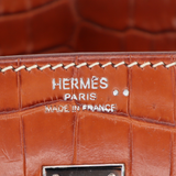 Hermès 25cm Birkin Fauve Matte Niloticus Crocodile Palladium Hardware