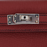 Hermès Kelly II Sellier Mini HSS Rouge H Chèvre Leather Palladium Hardware