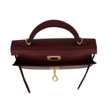 Hermès Kelly II Sellier Mini Rouge H Madame Leather Gold Hardware