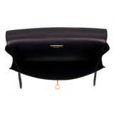 Hermès Kelly Danse II Black Volupto Leather Gold Hardware