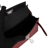 Hermès Kelly II Sellier Mini HSS Rouge H Chèvre Leather Palladium Hardware