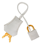 Hermès 25cm Birkin HSS White/Etoupe Epsom Leather Brushed Gold Hardware