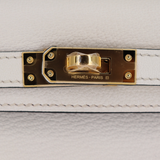 Hermès Kelly II Sellier Mini HSS Nata/Bordeaux Chèvre Leather Gold Hardware