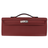 Hermès Kelly Cut Rouge H Epsom Leather Palladium Hardware