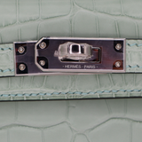 Hermès Kelly II Sellier Mini HSS Vert D'eau Matte Alligator Palladium Hardware