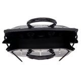 Hermès 25cm Birkin Black Shiny Porosus Crocodile Palladium Hardware