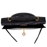 Hermès Kelly II Sellier Mini Black Matte Alligator Gold Hardware