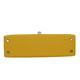 Hermès Kelly II Sellier Mini Jaune Mango Epsom Palladium Hardware