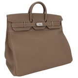 Hermès 50cm HAC Etoupe Togo Leather Palladium Hardware