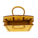 Hermès 30cm Birkin Ambre Matte Alligator Gold Hardware