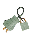 Hermès 20cm Birkin Sellier Vert D'eau Matte Alligator Gold Hardware