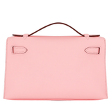 Hermès Kelly Pochette Rose Sakura Swift Leather Palladium Hardware