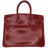 Hermès 35cm Birkin Rouge H Box Calf Leather Gold Hardware