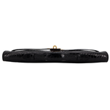 Hermès Kelly Cut Black Shiny Porosus Crocodile Gold Hardware