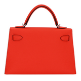Hermès Kelly II Sellier Mini Orange Field Epsom Leather Palladium Hardware