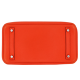 Hermès 30cm Birkin Verso Orange Poppy Clemence Leather Palladium Hardware