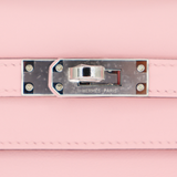 Hermès Kelly Pochette Rose Sakura Swift Leather Palladium Hardware
