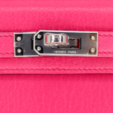 Hermès Kelly II Sellier Mini Rose Shocking Chevre Leather Palladium Hardware