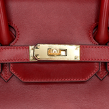 Hermès 35cm Birkin Rouge H Box Calf Leather Gold Hardware