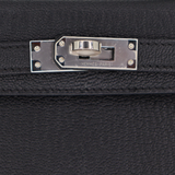 Hermès Kelly II Sellier Mini HSS Black Chèvre Leather Palladium Hardware