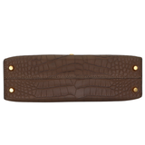 Hermès Kelly II Sellier Mini Gris Elephant Matte Alligator Gold Hardware