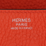 Hermès 30cm Birkin Verso Orange Poppy Clemence Leather Palladium Hardware