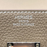 Hermès 42cm Kelly Maxi Etoupe Togo Leather Palladium Hardware