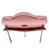 Hermès Kelly Pochette Rose Sakura Swift Leather Palladium Hardware