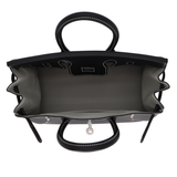 Hermès 25cm Birkin HSS Black Chèvre Leather with Brushed Palladium Hardware