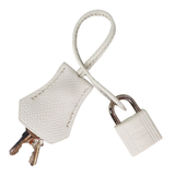 Hermès 25cm Birkin HSS White/Black Epsom Leather Palladium Hardware