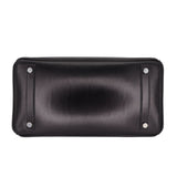 Herm�s 30cm Birkin Black Box Calf Leather Palladium Hardware