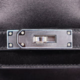 Herm�s 30cm Birkin Black Box Calf Leather Palladium Hardware