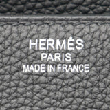 Herm�s 50cm HAC Black Togo Leather Palladium Hardware
