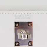 Hermès Kelly II Sellier Mini White Epsom Palladium Hardware