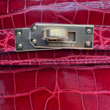 Hermès Kelly II Sellier Mini Braise Shiny Alligator Gold Hardware